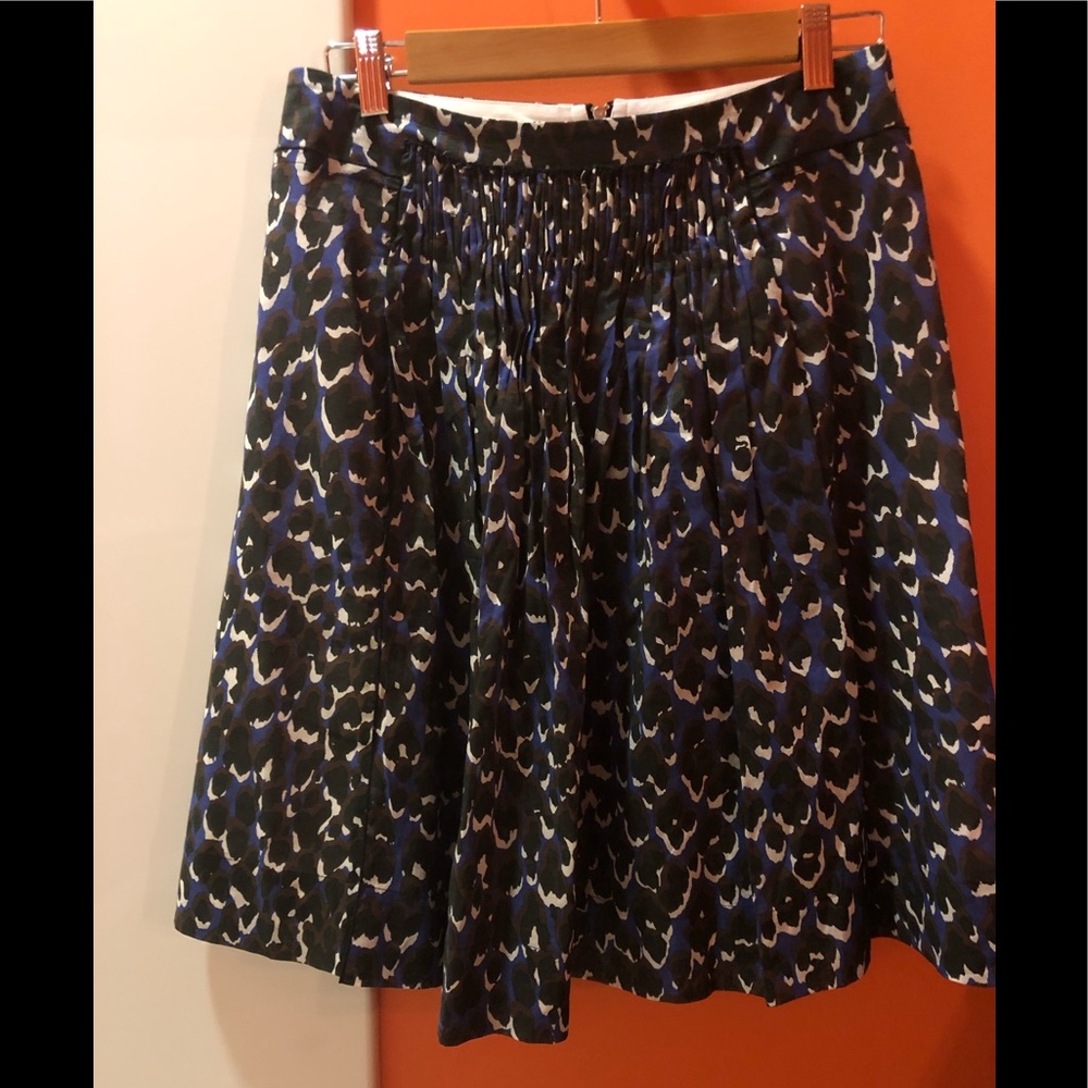 Elie Tahari Leopard Print A-Line Skirt - Picture 3 of 4